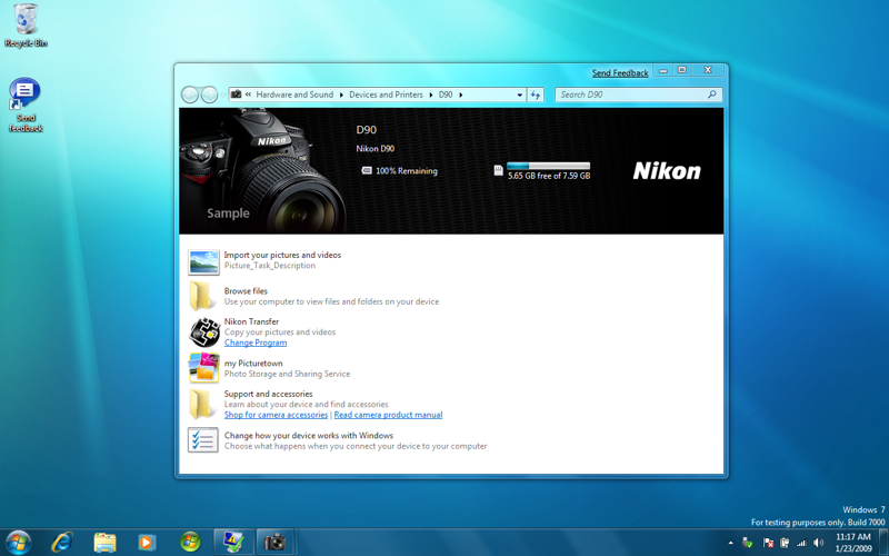 Illustration for article titled Win 7 Tip: Device Stage Gadget Interface Is Gorgeous (When Supported!)